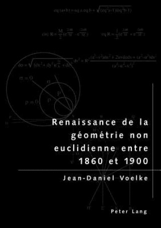 Kniha Renaissance de la Geometrie Non Euclidienne Entre 1860 Et 1900 Jean-Daniel Voelke