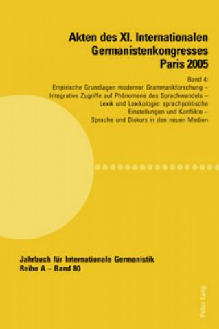 Buch Akten des XI. Internationalen Germanistenkongresses Paris 2005- Â«Germanistik im Konflikt der KulturenÂ» Jean-Marie Valentin