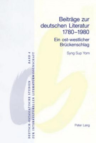 Carte Beitraege zur deutschen Literatur 1780-1980 Syng Sup Yom