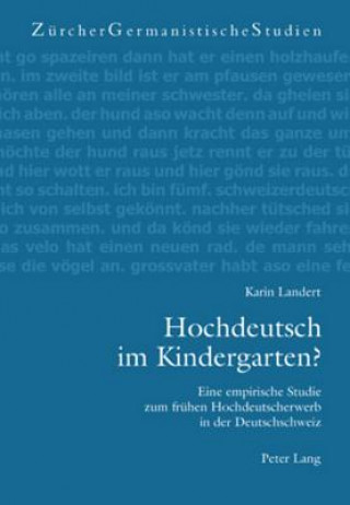 Carte Hochdeutsch Im Kindergarten? Karin Landert
