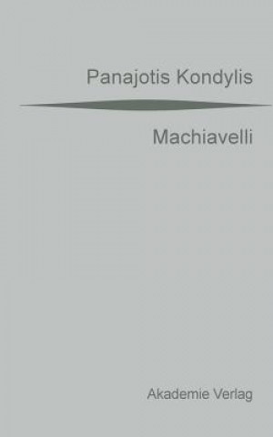 Kniha Machiavelli Panajotis Kondylis