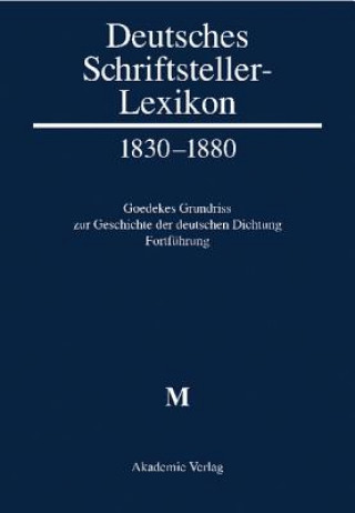 Kniha Deutsches Schriftstellerlexikon 1830-1880 /M 