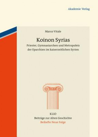 Könyv Koinon Syrias Marco Vitale