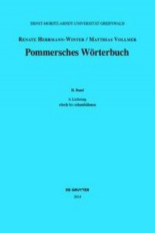 Kniha Pommersches Wörterbuch II/6 Renate Herrmann-Winter