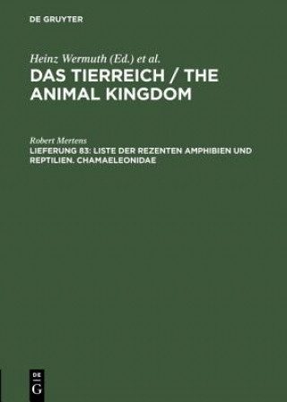 Carte Tierreich / The Animal Kingdom, Lfg 83, Liste der rezenten Amphibien und Reptilien. Chamaeleonidae Heinz Wermuth