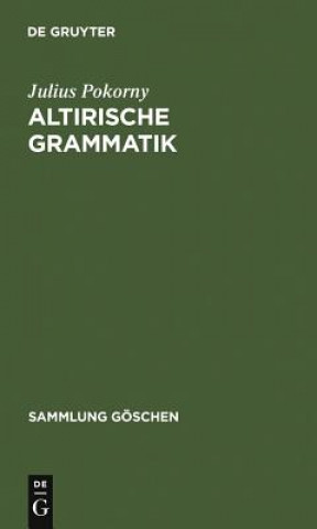 Könyv Altirische Grammatik Julius Pokorny