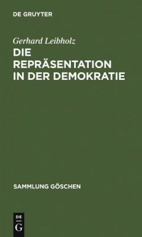 Book Reprasentation in der Demokratie Gerhard Leibholz