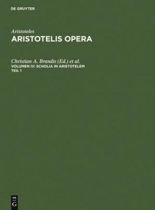 Книга Scholia in Aristotelem Christian A. Brandis