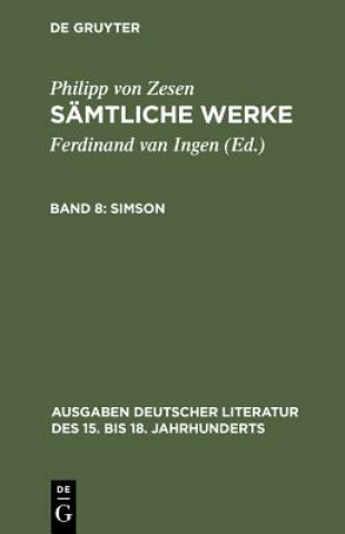 Książka Simson Philipp Von Zesen