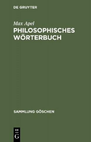 Książka Philosophisches Woerterbuch Max Apel