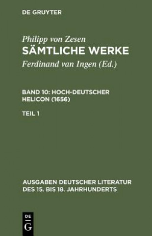 Kniha Samtliche Werke. Bd 10 Philipp von Zesen
