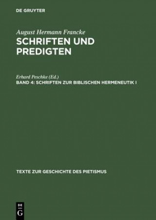 Kniha Schriften zur biblischen Hermeneutik I Erhard Peschke