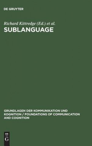 Knjiga Sublanguage Richard Kittredge