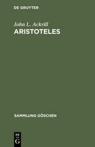 Kniha Aristoteles John L. Ackrill