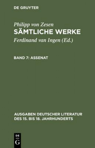 Kniha Assenat Philipp Von Zesen
