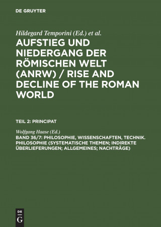 Buch Philosophie, Wissenschaften, Technik. Philosophie (Systematische Themen; Indirekte UEberlieferungen; Allgemeines; Nachtrage) Wolfgang Haase