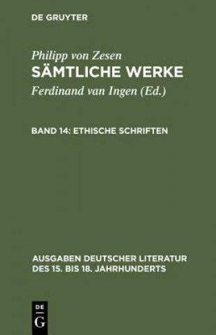 Kniha Ethische Schriften Philipp Von Zesen