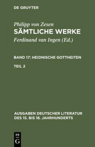 Kniha Samtliche Werke. Bd 17 Philipp von Zesen