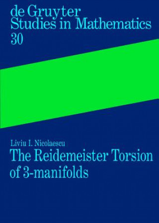 Carte Reidemeister Torsion of 3-Manifolds Liviu I. Nicolaescu