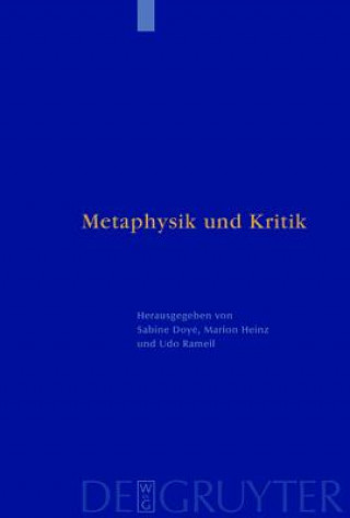 Kniha Metaphysik und Kritik Sabine Doyé