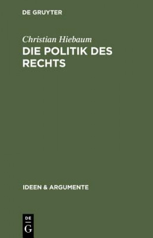 Buch Die Politik des Rechts Christian Hiebaum