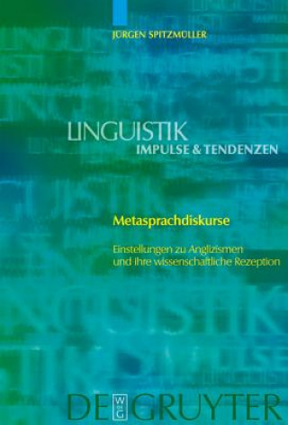 Knjiga Metasprachdiskurse Jürgen Spitzmüller