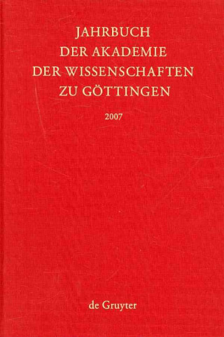 Kniha Jahrbuch der Goettinger Akademie der Wissenschaften, Jahrbuch der Goettinger Akademie der Wissenschaften (2007) Akademie der Wissenschaften