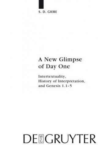 Knjiga New Glimpse of Day One S. D. Giere