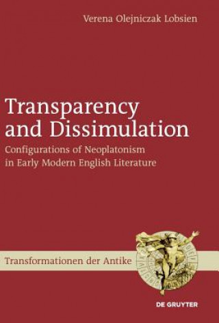 Kniha Transparency and Dissimulation Verena Olejniczak Lobsien