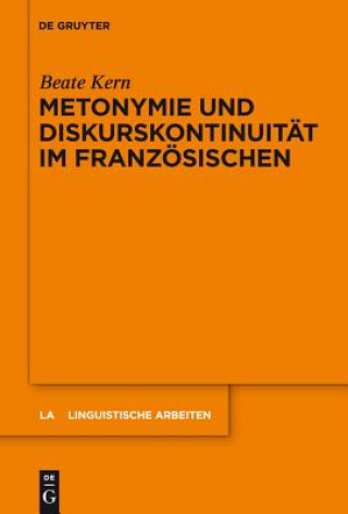 Carte Metonymie und Diskurskontinuitat im Franzoesischen Beate Kern
