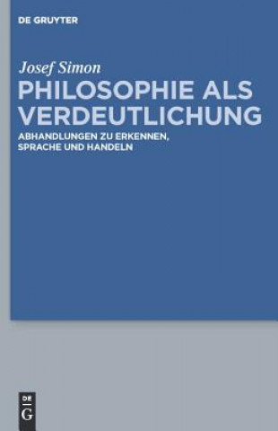 Knjiga Philosophie als Verdeutlichung Josef Simon