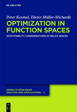 Könyv Optimization in Function Spaces Peter Kosmol