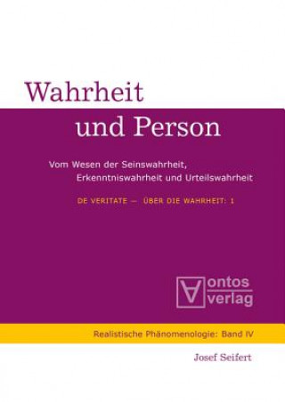 Книга de Veritate - UEber Die Wahrheit Josef Seifert