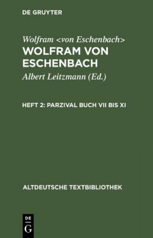 Könyv Parzival Buch VII bis XI Wolfram von Eschenbach