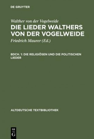 Libro Religioesen Und Die Politischen Lieder Walther von der Vogelweide