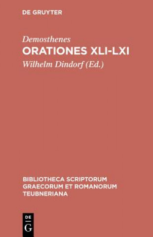 Book Orationes XLI-LXI Demosthenes