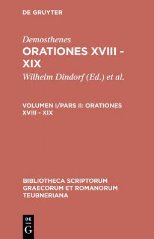 Könyv Orationes XVIII - XIX Demosthenes