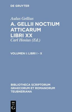 Książka Libri I - X Aulus Gellius