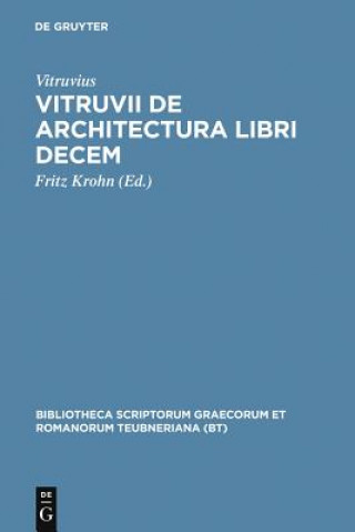 Kniha Vitruvii de architectura libri decem Vitruvius