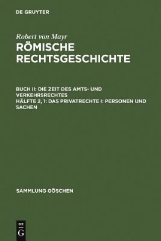 Knjiga Privatrechte I Robert von Mayr