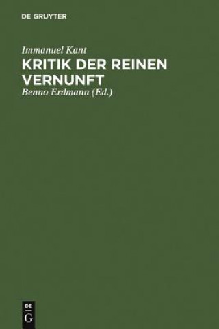 Könyv Kritik Der Reinen Vernunft Immanuel Kant