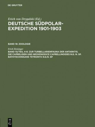 Könyv Deutsche Sudpolar-Expedition 1901-1903, Band 10/Teil 4-6, Zur Turbellarienfauna der Antarktis. Die Capreliden und Neoxenodice Caprellinoides N.G. N. S Erich von Drygalski