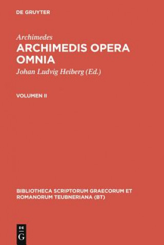Könyv Archimedes,; Heiberg, Johan Ludvig; Stamatis, Evangelos S. Archimedes