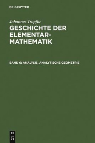 Carte Analysis, analytische Geometrie Johannes Tropfke