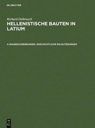 Kniha Baubeschreibungen. Geschichtliche Erlauterungen Richard Delbrück