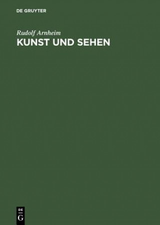 Kniha Kunst und Sehen Rudolf Arnheim
