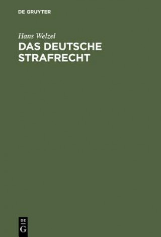 Buch Das Deutsche Strafrecht Hans Welzel