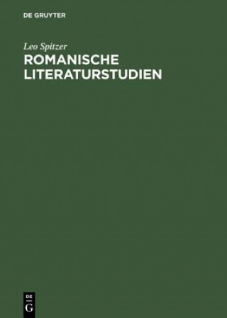 Książka Romanische Literaturstudien Leo Spitzer