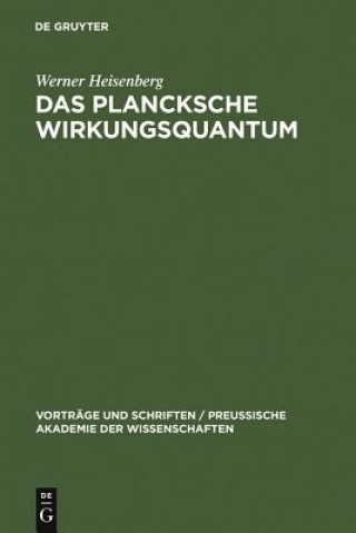 Kniha Plancksche Wirkungsquantum Werner Heisenberg