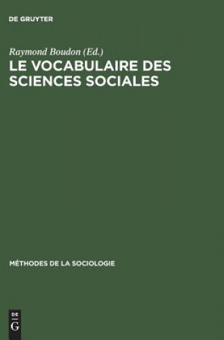 Kniha vocabulaire des sciences sociales Raymond Boudon